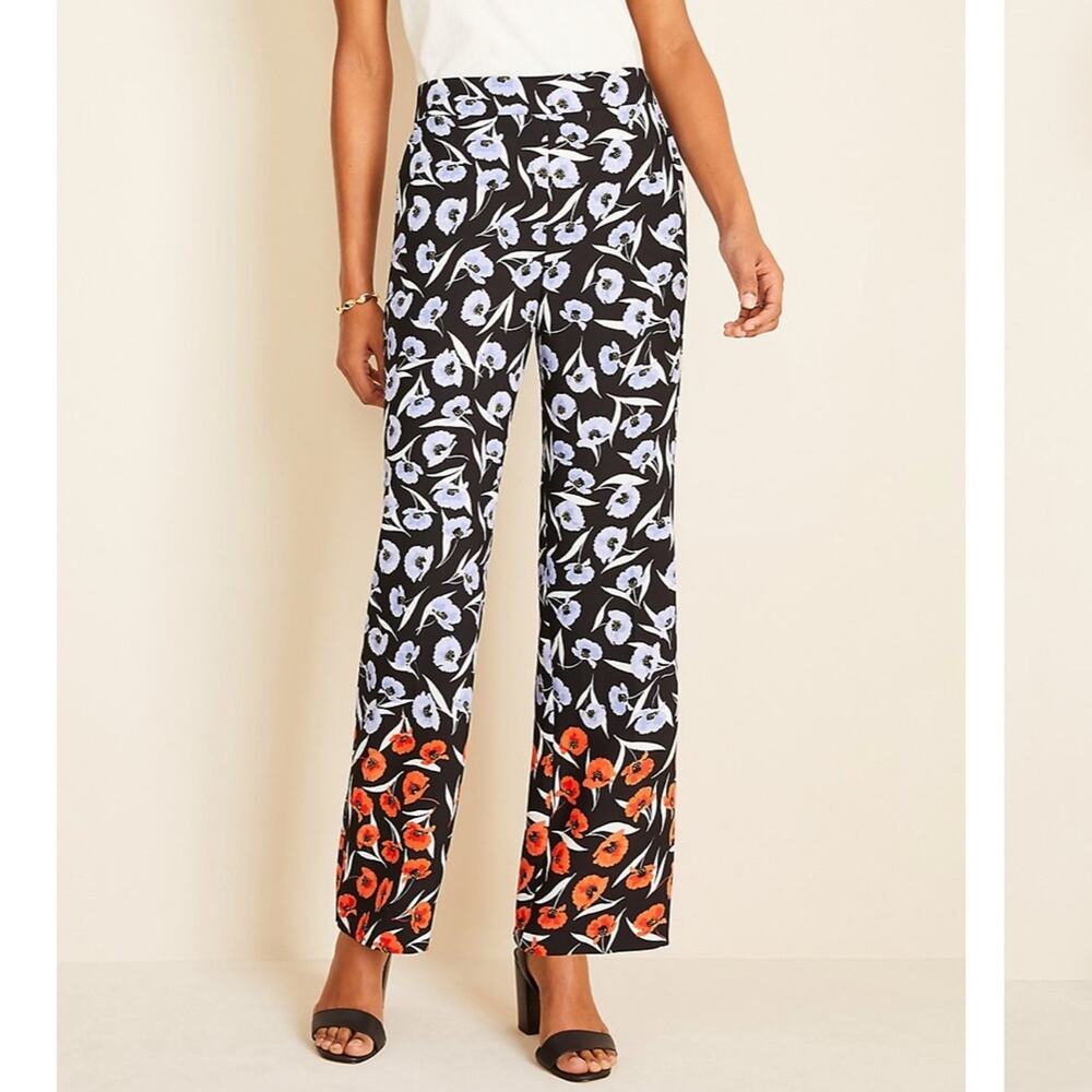 NWT Ann Taylor Wide Leg Floral Pants Size 6